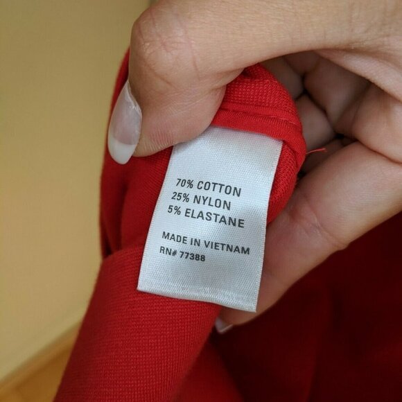 MADEWELL Fit & Flare Red Sleeveless Dress w/ Pocke - Picture 6 of 7